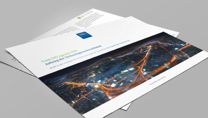 Cover der Funk Studie CEO Agenda 2030
